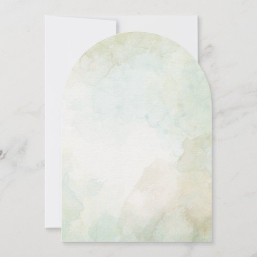 Thanksgiving Watercolor Leaves Fall Autumn Turkey  招待状 (裏面)