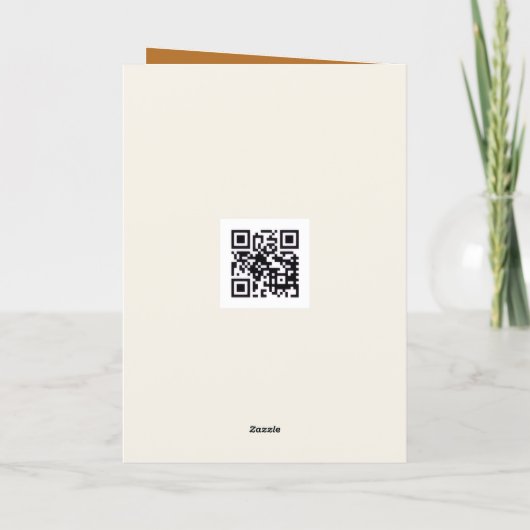 Thanksgiving Wheat Bundles Tied With Plaid Ribbon カード (裏面)