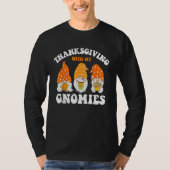 Thanksgiving Whit My Gnomies Cute Fall Gnomes Boy  Tシャツ (正面)