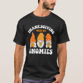 Thanksgiving Whit My Gnomies Cute Fall Gnomes Boy  Tシャツ (正面)