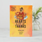 Thanksgiving with Turkey for Cat lovers 招待状 (スタンド正面)