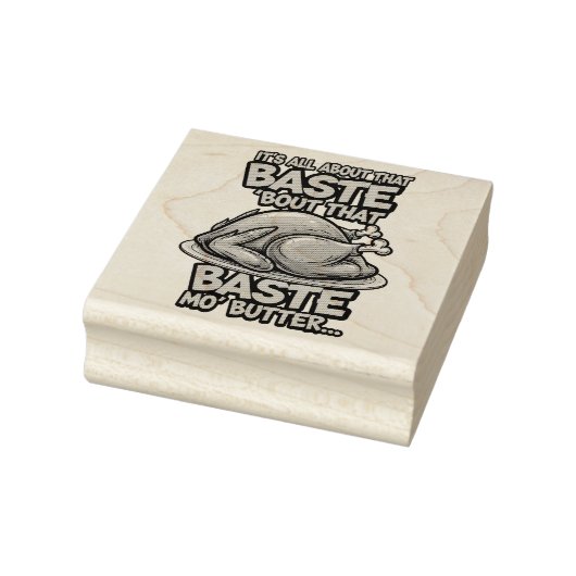 Thanksgiving Wood Art Stamp ラバースタンプ (スタンプ)