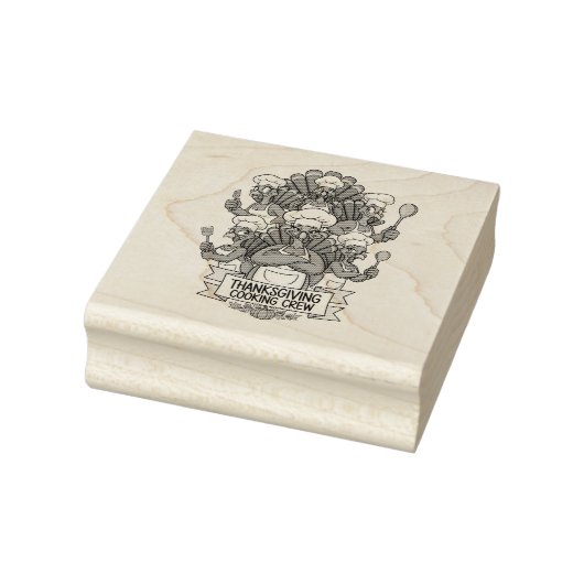 Thanksgiving Wood Art Stamp ラバースタンプ (スタンプ)