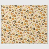 Thanksgiving Wrapping Paper ラッピングペーパー (フラット)