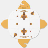 Thanksgiving Yellow Orange Turkey Big Leftovers  フェイバーボックス (見開き)