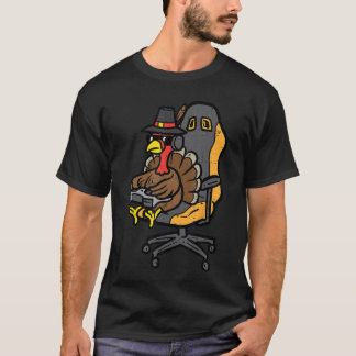 Thanksgivingurkey Gaming Gamer Men Boys een Youth  Tシャツ