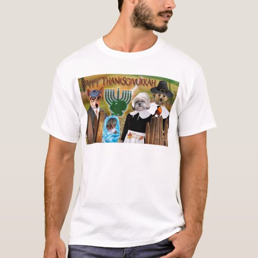 Thanksgivukkahのギフト Tシャツ (正面)