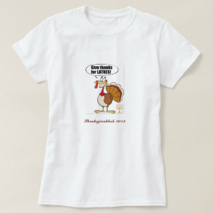 Thanksgivukkahの感謝祭のHannukahのTシャツのティー Tシャツ