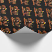 Thanksgivukkah幸せなトルコの包装紙 ラッピングペーパー (角)