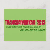 Thanksgivukkah 2013 – はがき (正面)