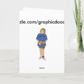 "Thankspigging"のおもしろいな漫画のブタの感謝祭 シーズンカード (裏面)