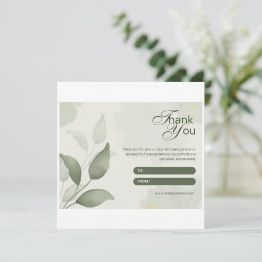 thankuカードビジネスカード サンキューカード (スタンド正面)