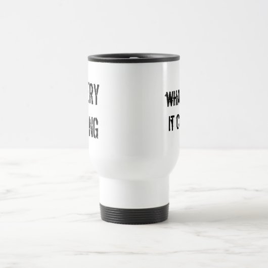 Thanosの報復者の無限戦争の引用文 トラベルマグ (中央)