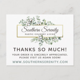 Thanuthern Cotton素朴に感謝4 – 写真 ポストカード