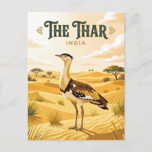 Thar Desert India ポストカード (正面)