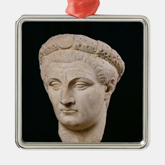 Thasosからの皇帝Claudiusのバスト メタルオーナメント (正面)