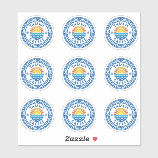 Thassos Island, Greece Multiple Packシール シール (シート)