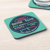 "That About Covers It" Progressive Coaster Set コースター (左側)