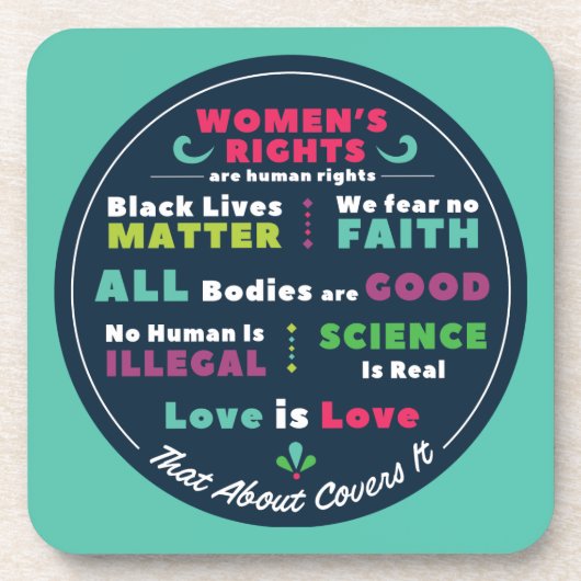 "That About Covers It" Progressive Coaster Set コースター (正面)