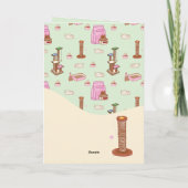 That Cat Life Kidsフォト誕生日カード カード (裏面)