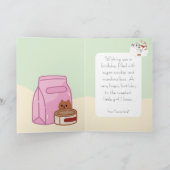 That Cat Life Kidsフォト誕生日カード カード (内部)