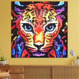 That Colorful Leopard Look キャンバスプリント