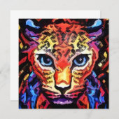 That Colorful Leopard Look Flat Card (正面/裏面)
