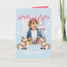 That Dog Life Blue Boy誕生日写真 カード