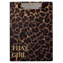 That Girl Leopard Print Clipboard クリップボード