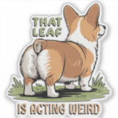 That Leaf Is Acting Weird シール (正面)