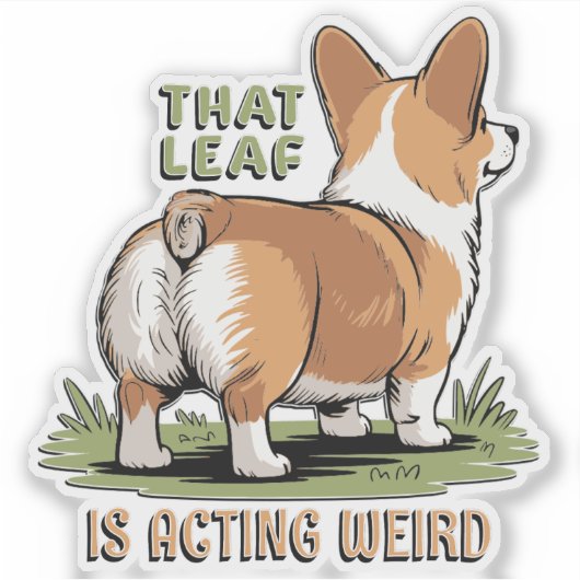 That Leaf Is Acting Weird シール (正面)