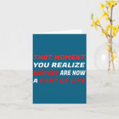 That Moment You Realize Burpees Are A Part Of Life カード (黄色い花)