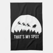 That My おもしろい Spot Systems Session Santa on Sleigh キッチンタオル (縦)