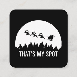 That My おもしろい Spot Systems Session Santa on Sleigh スクエア名刺