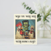 “That One Friend” Cheesy Chicken ポストカード (スタンド正面)