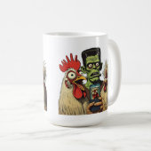 “That One Friend”Cheesy Chicken Selfies コーヒーマグカップ (正面右)