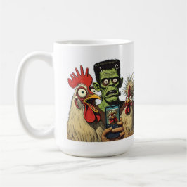 “That One Friend”Cheesy Chicken Selfies コーヒーマグカップ