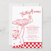 That’s Amore Bachelorette Pizza Invitation 招待状 (正面)