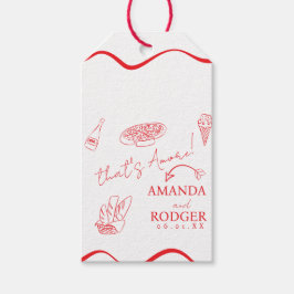 That’s Amore Italian Doodles Wedding ギフトタグ