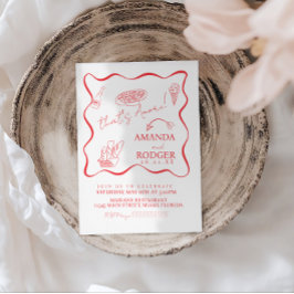 That’s Amore Italian Doodles Wedding 招待状