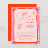 That’s Amore Italian Doodles Wedding 招待状 (正面/裏面)