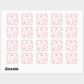 That’s Amore Italian Doodles Wedding  Napkin スクエアシール (シート)