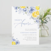 That’s Amore Italian Lemon Bridal Shower 招待状 (スタンド正面)