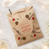 That’s Amore Italian Pasta Wedding フェイバーバッグ (クリップ留めされた状態)