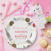 That’s Amore Italian Pasta Wedding ペーパープレート (パーティー)