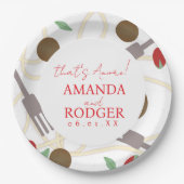 That’s Amore Italian Pasta Wedding ペーパープレート (正面)