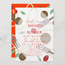 That’s Amore Italian Pasta Wedding 招待状