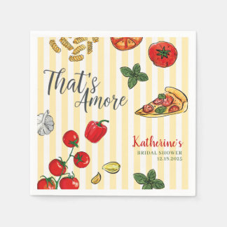 That’s Amore Italian Pizza and Pasta Bridal Shower スタンダードカクテルナプキン