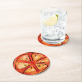 That’s Amore Italian Pizza Bridal Shower tomato ラウンドペーパーコースター (インサイチュ)