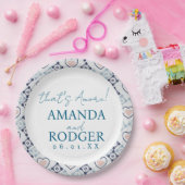 That’s Amore Italian Tiles and Hearts ペーパープレート (パーティー)